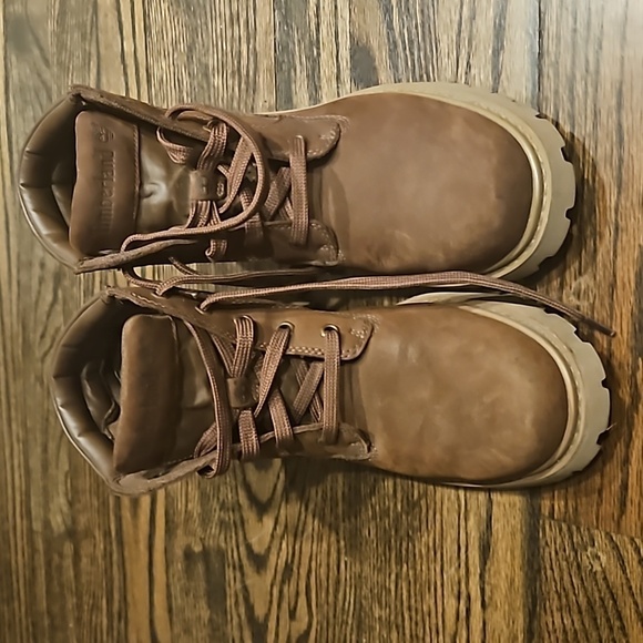 Timberland 6" Hiking Lace Up Boots Brown 8m EUC - Picture 7 of 12